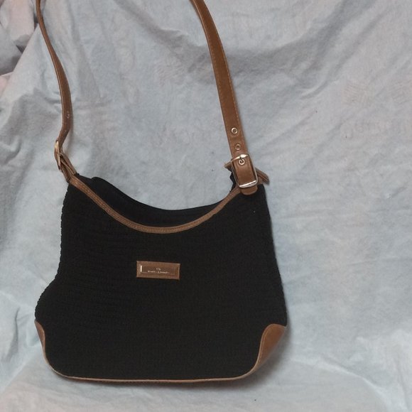 Purse, Frankie & Johnnie , woman's purse,crossbody, Black and tan , - Picture 9 of 9